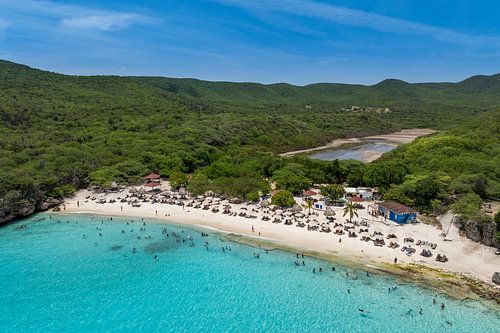 Curacao - Droneopname van Grote Knip