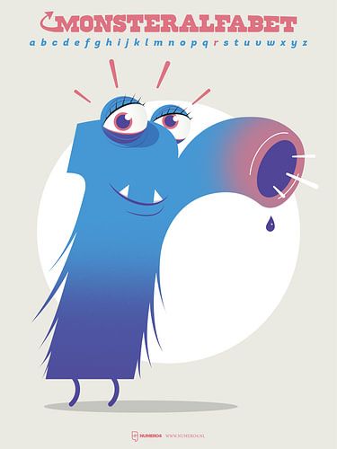 Monsteralfabet letter R