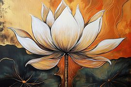 Lotus Painting | Lotus Aura by Wonderful Art