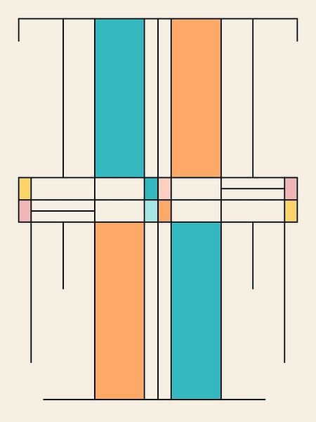 Bauhaus, Summer line no.5 van Hilde Remerie Photography and digital art