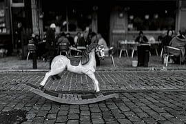 Rocking horse in Brussels by Geert Van Baelen