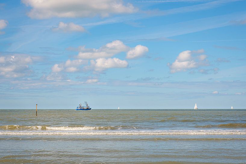 Fischerboot auf See von Johan Vanbockryck