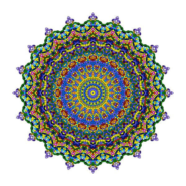 Mandala Blumentraum von Marion Tenbergen