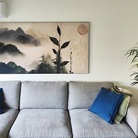 Kundenfoto: Landschaft im japanischen Stil von Japandi Art Studio, als ArtFrame