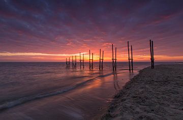 Sonnenaufgang Texel (Die Niederlande) von Marcel Kerdijk