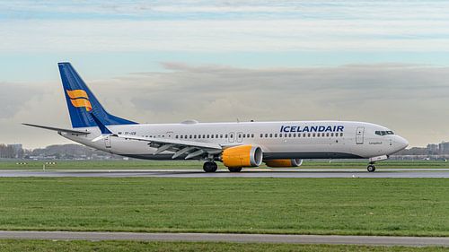 Icelandair Boeing 737 MAX 9 passagiersvliegtuig.