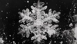 Snowflake artistic panorama
