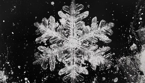 Sneeuwvlok artistiek panorama