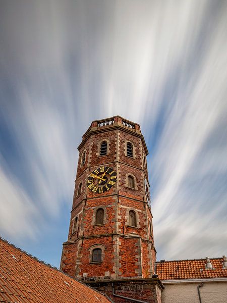 Lange Exposition des Glockenturms von Menin von Fotografie Krist / Top Foto Vlaanderen
