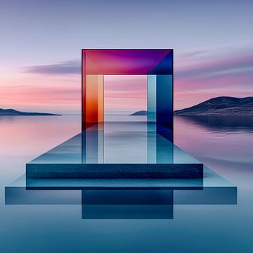 Hedendaags portaal - toekomstgerichte dimensies van Klaus Tesching - Art-AI