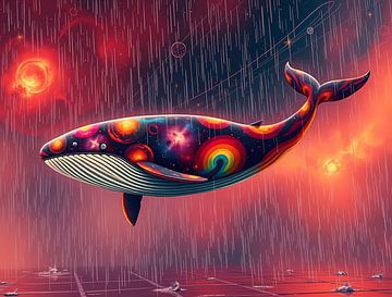 Psychedelische Ruimte-walvis