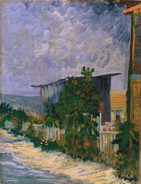 Onderdak (of schuur) op Montmartre, Vincent van Gogh van Meesterlijcke Meesters