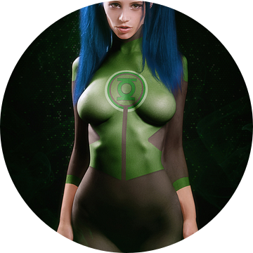 Green-lantern-woman van Peter Sandifort