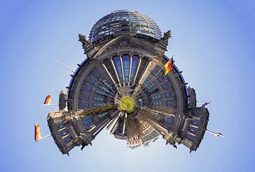 Planet Berlijn - Reichstag gebouw van Frank Herrmann