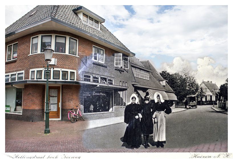 Hellingstraat / Zeeweg in Huizen ( oud & nieuw serie) par Vincent Snoek