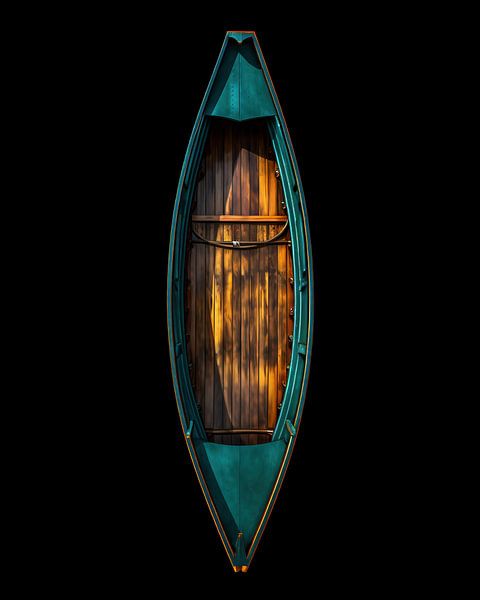 Boot van bovenaf van fernlichtsicht