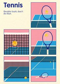 Poster Tennis Double Vault by Rosi Feist