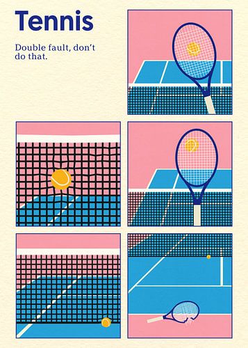 Poster Tennis Double saut