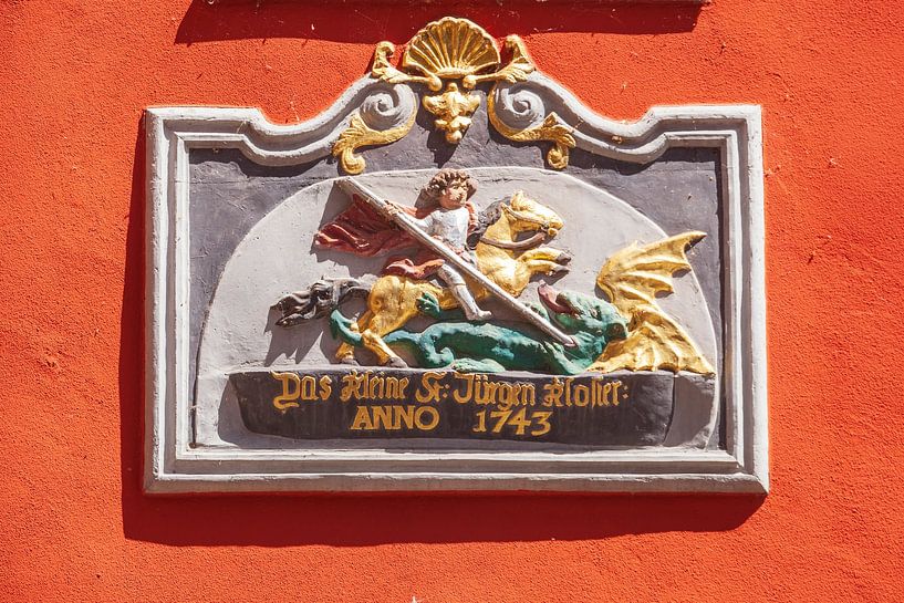 Tafel mit Wappen in der Altstadt von Torsten Krüger