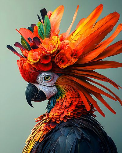 Oiseau de Paradis : L'apparition festive de la couleur et de la créativité