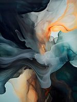 Vloeiend spectrum - De kunst van vloeibare esthetiek - Muurkunst