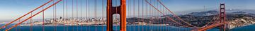 Golden Gate Bridge - Extreem Panorama van Melanie Viola