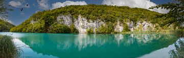 Nationaal Park Plitvicemeren, Kroatië. Panoramafoto