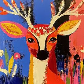 Hirsche Bunt von Moderne Kollektion
