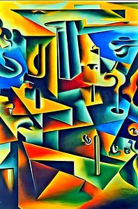 Fresque abstraite X