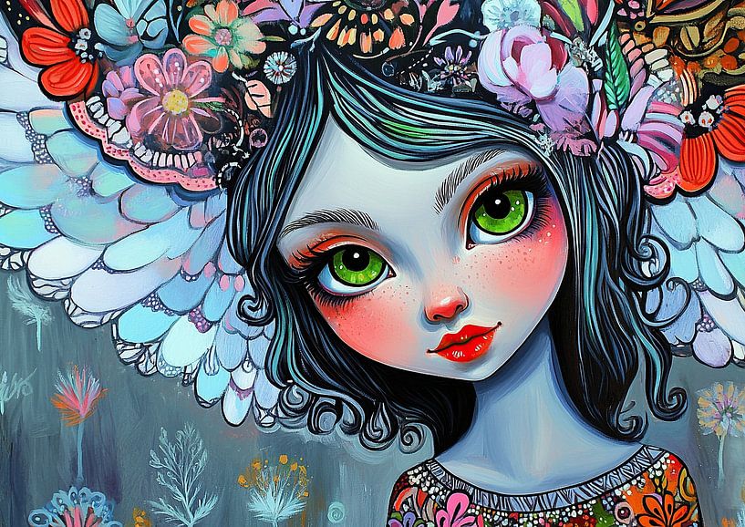 Les grands yeux par Peintures accrocheuses