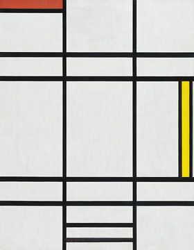 Compositie in wit, rood en geel, Piet Mondriaan