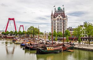 Le vieux port avec la Maison Blanche à Rotterdam sur MS Fotografie | Marc van der Stelt
