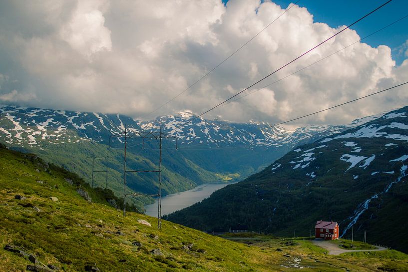 In de bergen bij Røldal, Noorwegen van Lars van 't Hoog