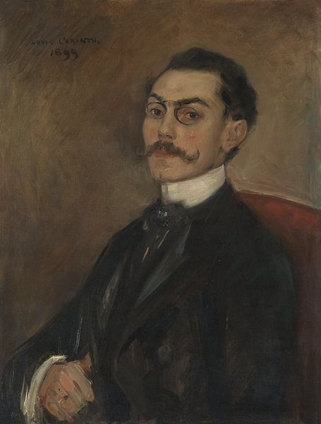 Portret van Dr Ferdinand Mainzer, Lovis Corinth van Meesterlijcke Meesters