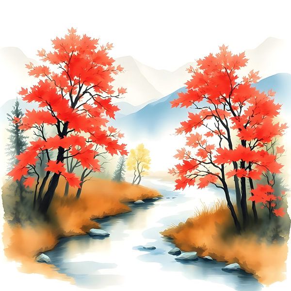 L'étreinte de l'automne par Artistic