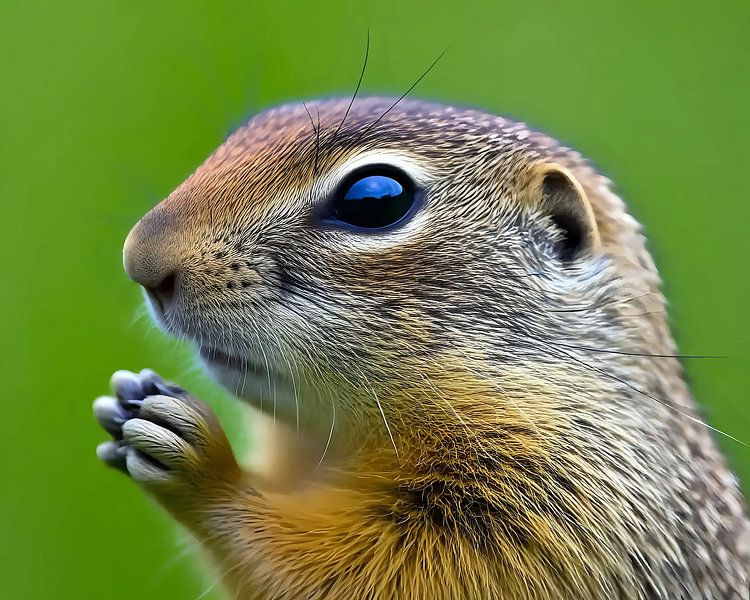 Mer d'herbe et yeux brillants par Jean Pierre
