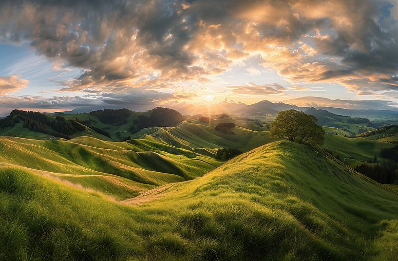 Farbenspiel am französischen Himmel von fernlichtsicht