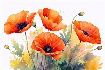 Coquelicots sur Imagine