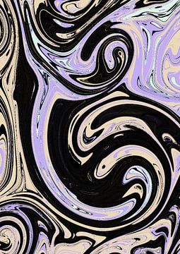 Purple zebra Twisted twisted illustration of various color combinations that can be an eye catcher f by Esmeé Kiewiet