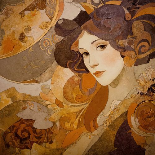 Femme abstraite | Femme cheveux