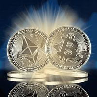 Cryptocurrencies in focus: Unique canvas print for digital visionaries