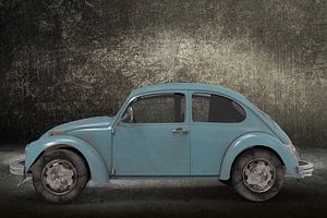 Retro-Kleinwagen-Blaukäfer