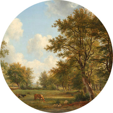 Landschap in de omgeving van Hilversum, George Jacobus Johannes van Os