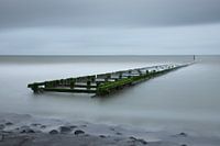Wellenbrecher an der niederländischen Küste bei Westkapelle in Zeeland