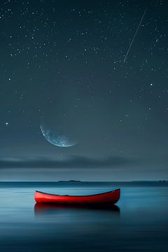 Lone sailor on the water by fernlichtsicht
