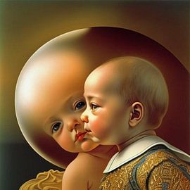 Surreale Kindergesichter Kindergesichter von Carina Dumais