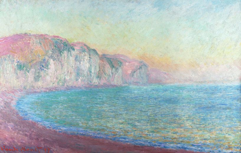 Falaises a Pourville, soleil levant, Claude Monet by Masterful Masters