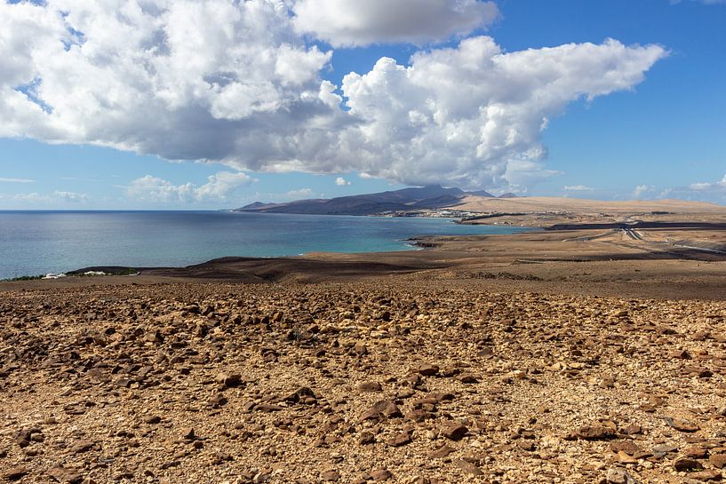 Vue panoramique de la péninsule de Jandia sur l'île canarienne de Fuerteventura par Reiner Conrad