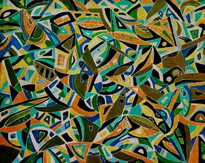 Abstract landscape in the summer