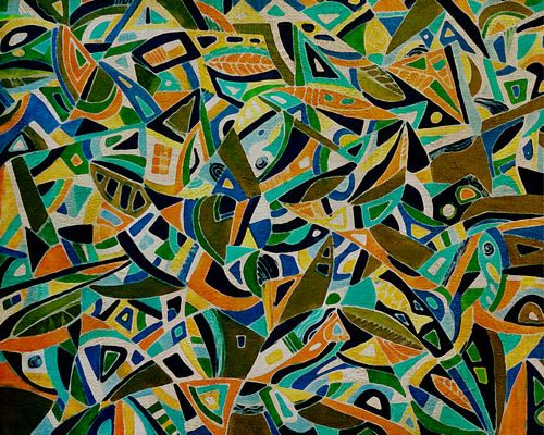 Abstract landschap in de zomer